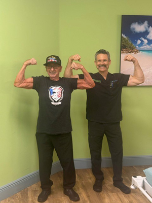 WW2 military veteran Andrew Bostinto and Dr. Mark Jacobson, a regenerative treatment clinician. Partners with Genesis Regenerative.