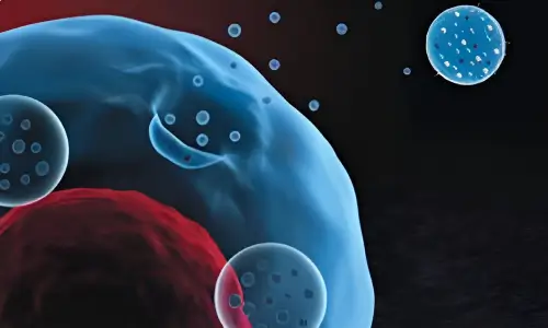 Microscopic view of cellular membranes exchanging protein vesicles to demonstrate cellular repair in advanced regenerative therapies.